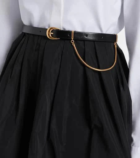 Jil Sander Curve chain-detail leather belt 2