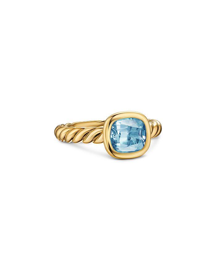 David Yurman DY Mercer Stone Ring in 18K Yellow Gold, 7mm