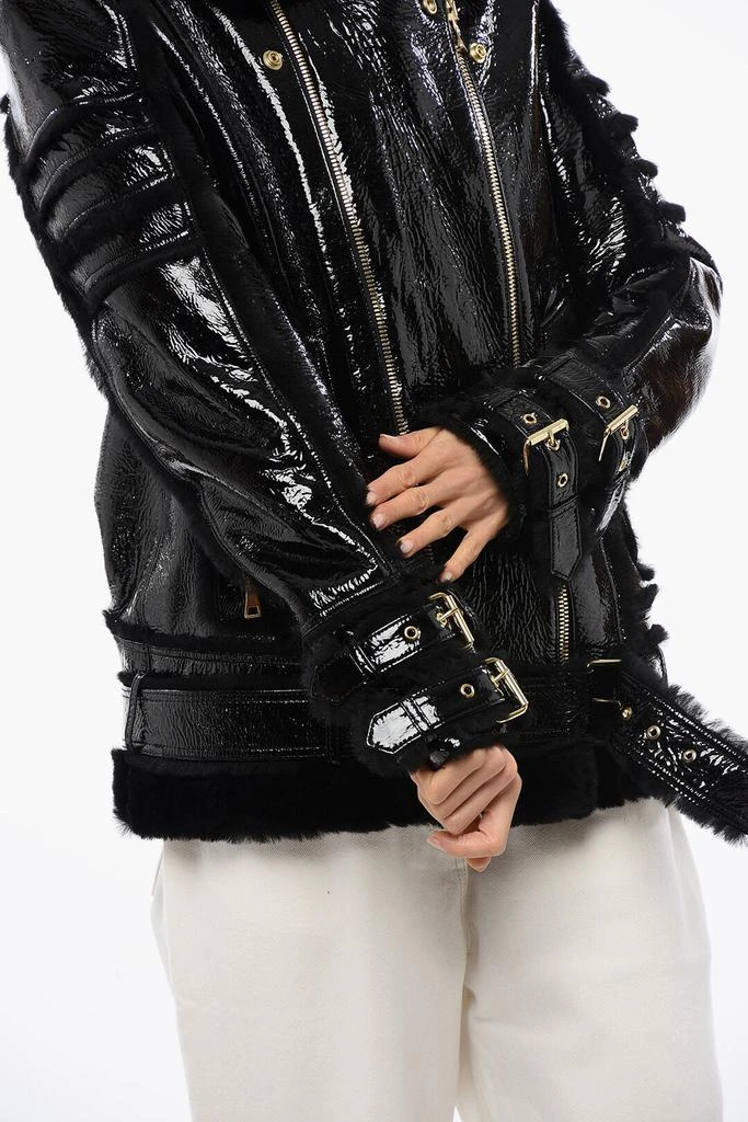 Balmain Balmain Shearling Biker Jacket 4