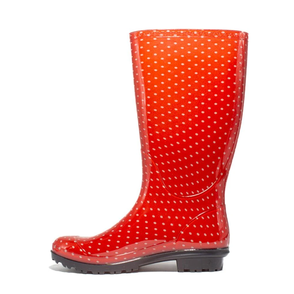 Gameday Boots University of Georgia Polka Dot Round Toe Rain Boots 3