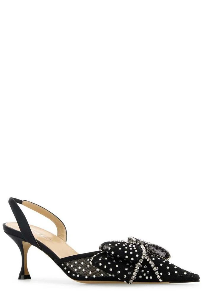Mach & Mach Mach & Mach Le Cadeau Mesh Embellished Slingback Pumps 2