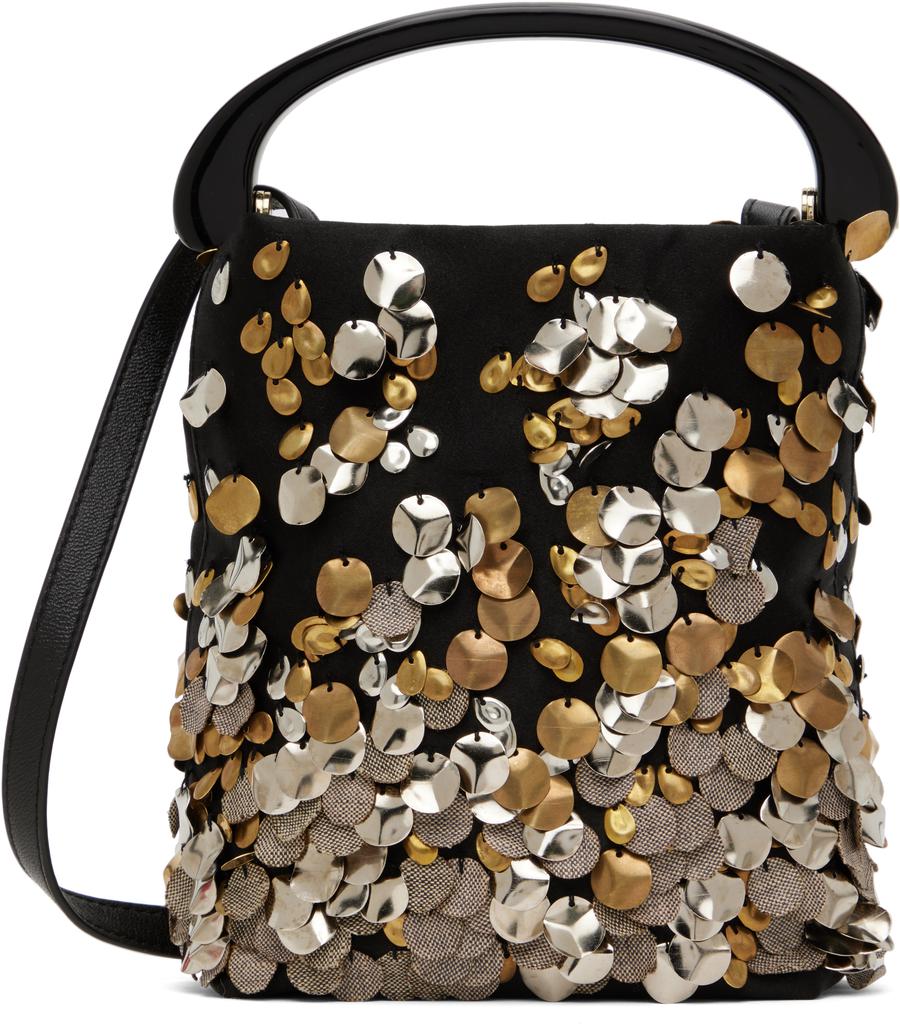 SALE！【DRIES VAN NOTEN】 マイクロ エンベリッシュド バッグ Shop Black Micro Leather Bag on Sale at BeyondStyle – Get 10