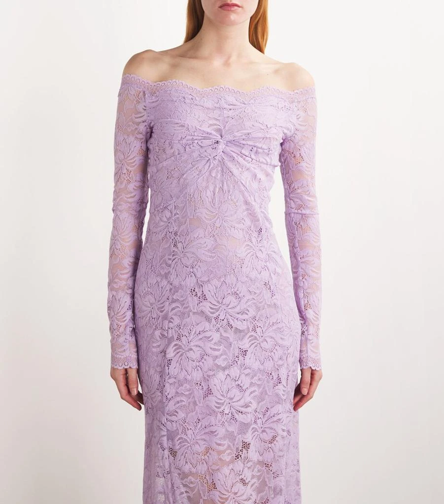 Paco Rabanne Lace Off-Shoulder Maxi Dress 4