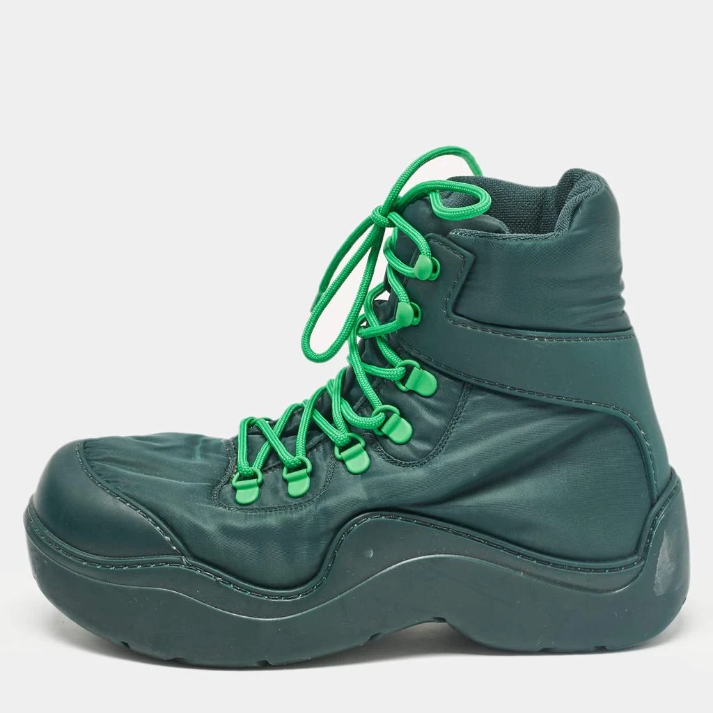 Bottega Veneta Puddle Boots • Size EU 39 (Unisex) • Teal Rubber Ankle Boots • Bottega Veneta The Puddle Rubber Ankle Boots Dark Green EU  main image 3