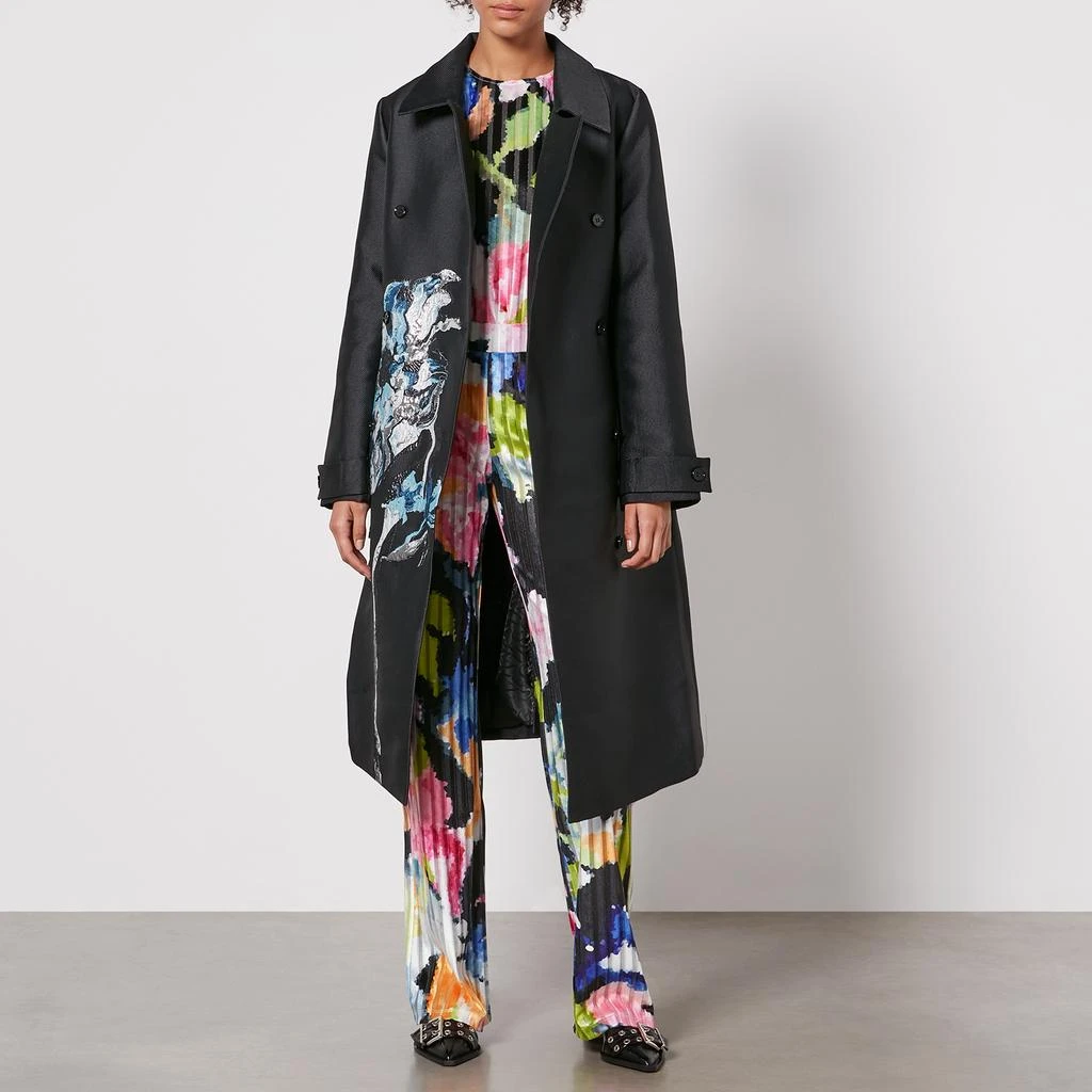 Stine Goya Wessi Floral-Jacquard and Twill Coat 1