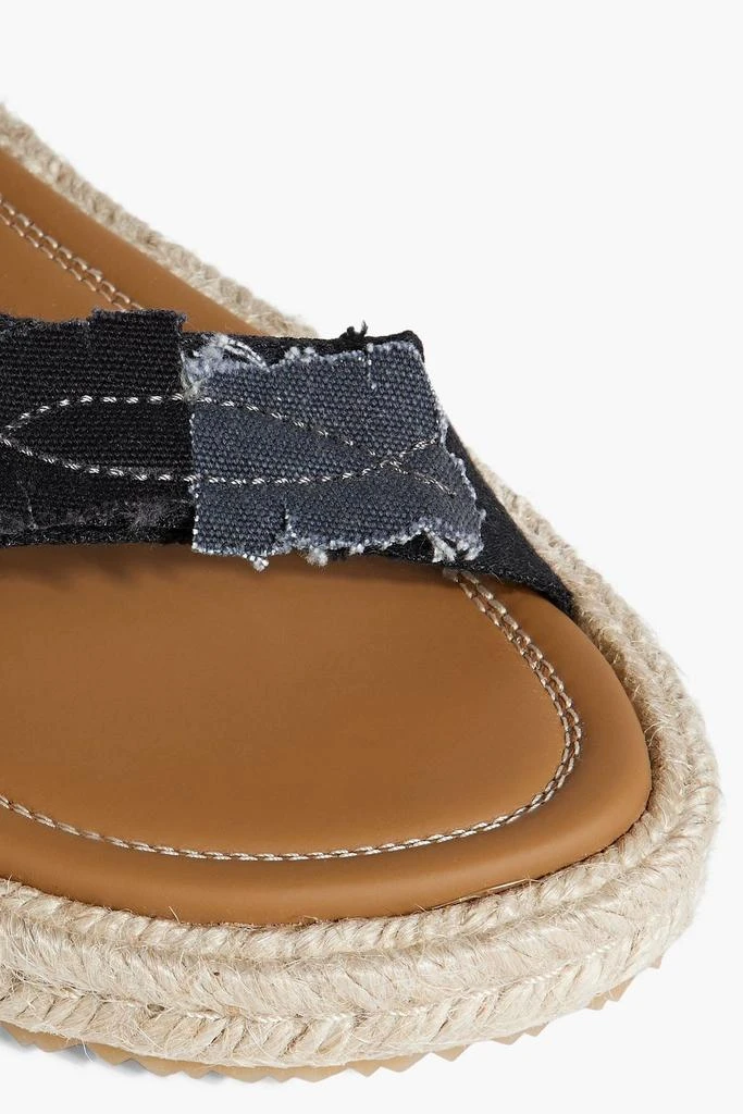 MAISON MARGIELA Distressed canvas espadrille sandals 4