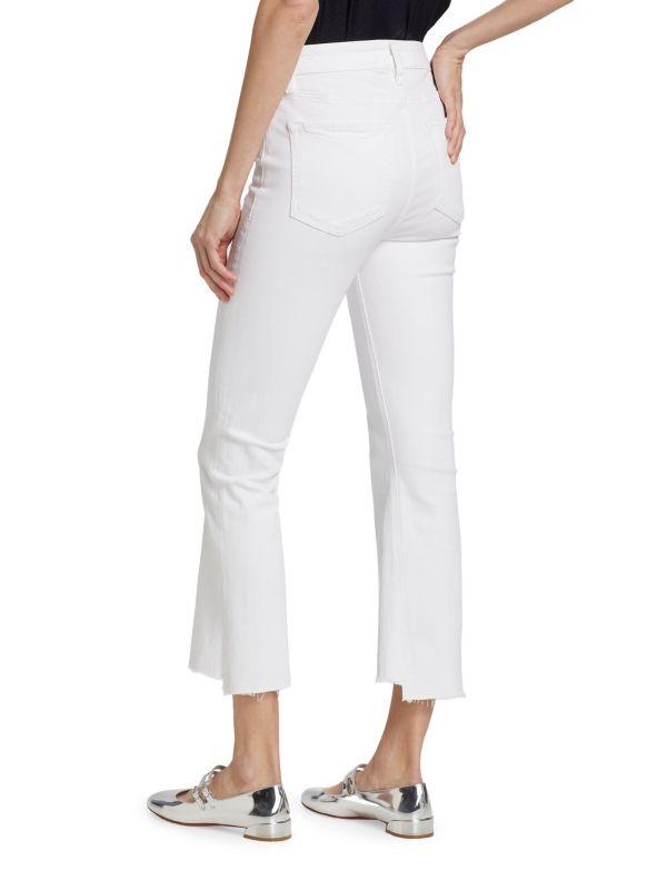 FRAME Le Crop Mini Boot Raw Stagger Pants