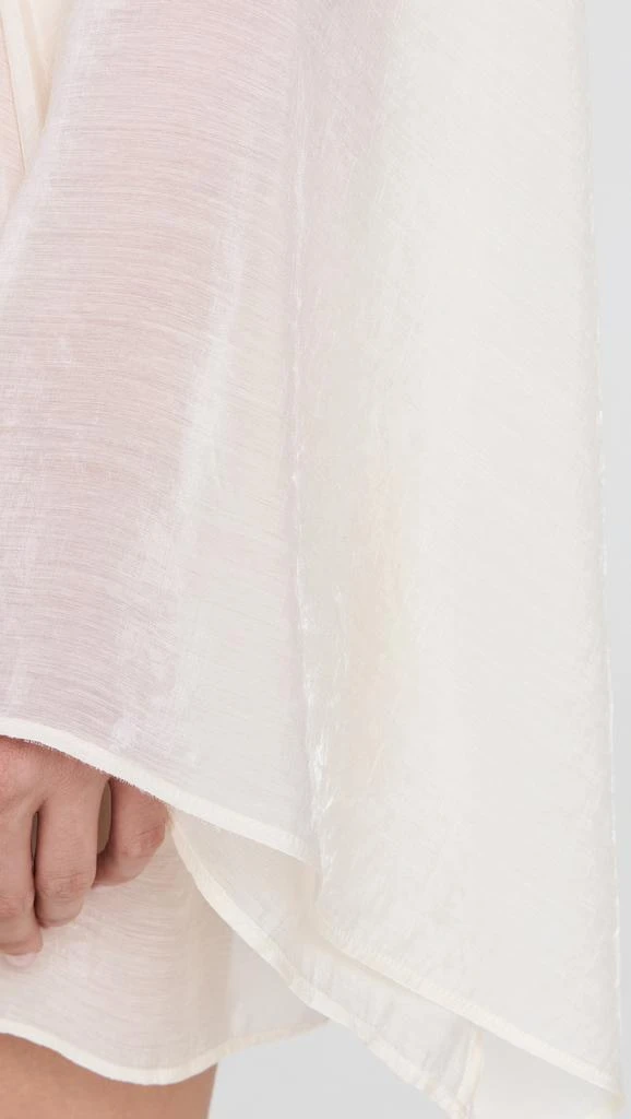 Good American Tencel Long Sleeve Mini Coverup 4