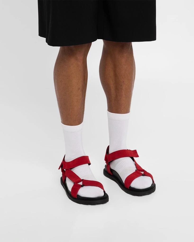 Moschino Men's Leather and Suede Sandals 2