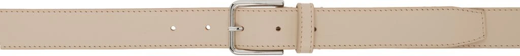 The Frankie Shop Beige Toni Leather Belt 1