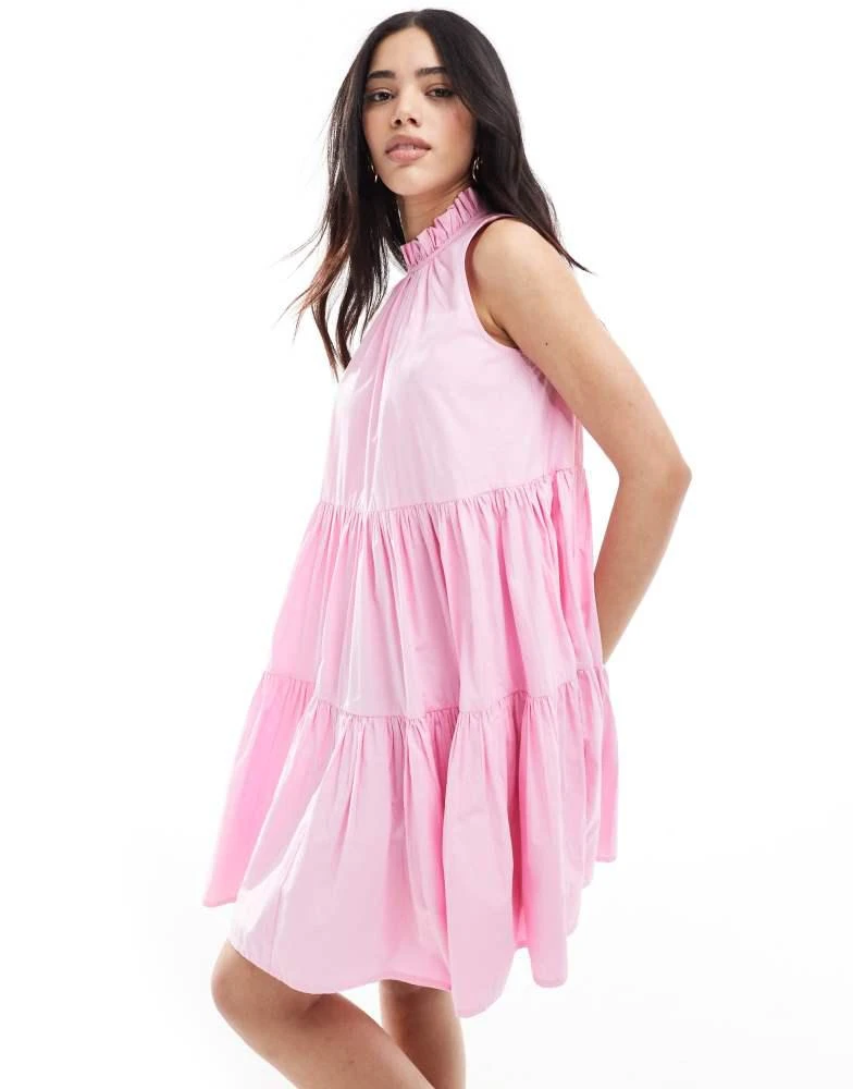 knee length dresses for ladies Antalaya Darcie Crepe Mini Dress Cotton Candy main image 1