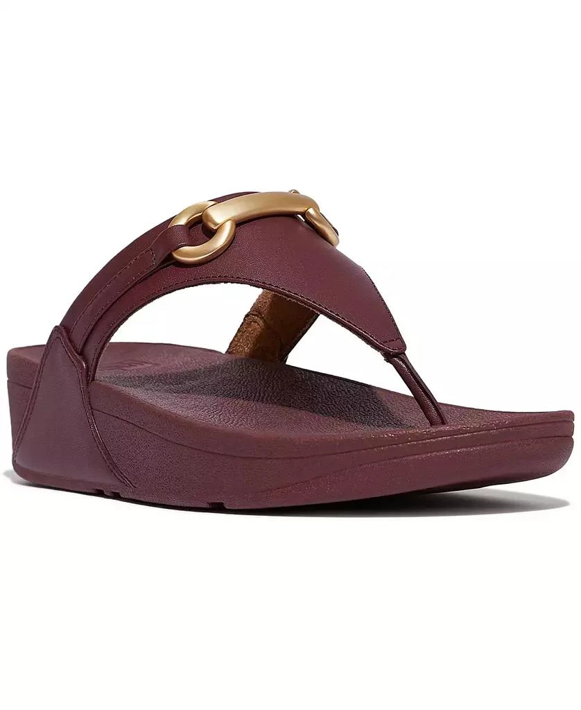 FitFlop Women's Lulu Chunky Snaffle Leather Toe-Post Sandals 1