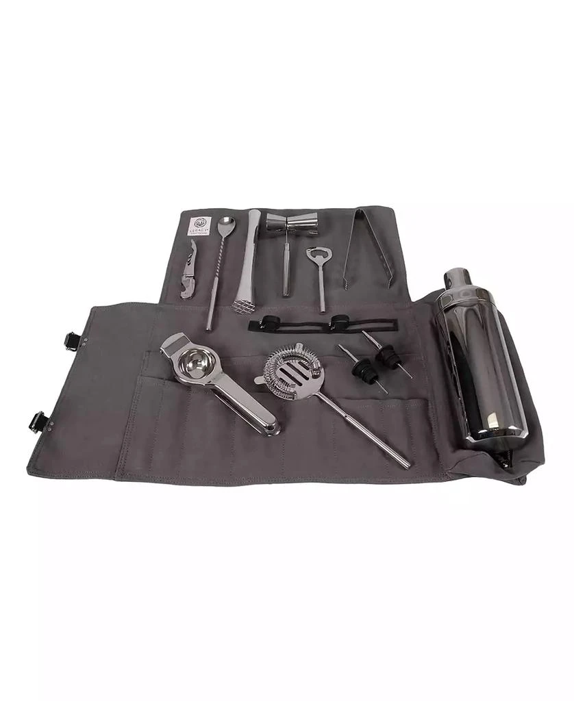 Legacy Barkeep Bar Tool Roll up Kit, Set of 12 3