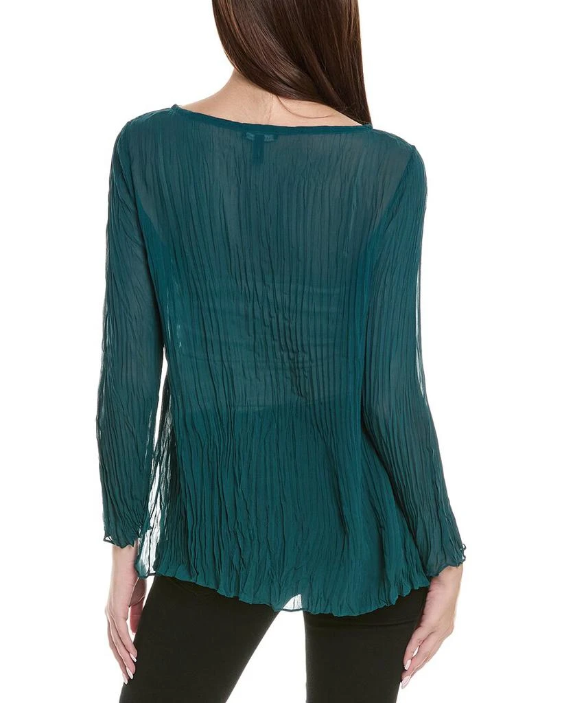 EILEEN FISHER Bateau Neck Silk Blouse – On Sale Now with Up to 58