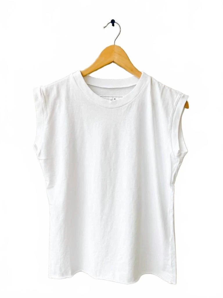 Frank & Eileen Aiden Vintage Muscle Tee In White 4