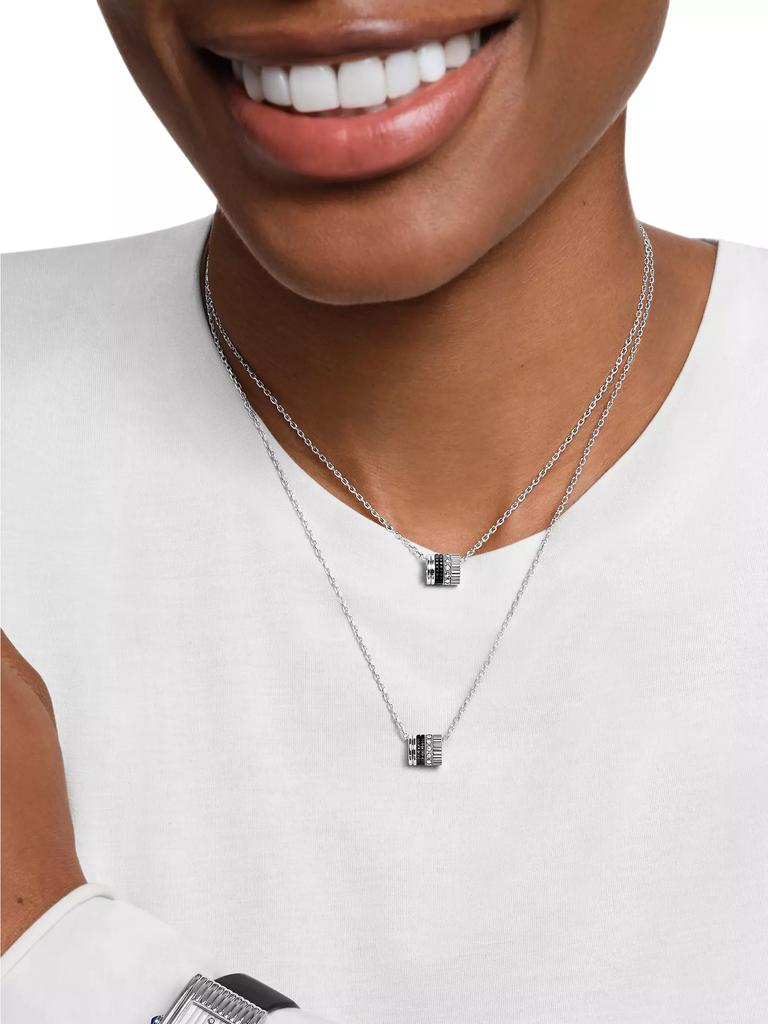 Boucheron Quatre Black Edition 18K White Gold, PVD, & 0.17 TCW Diamond Pendant Necklace