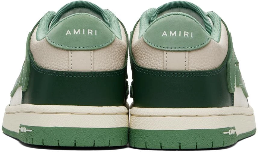 AMIRI Green & Beige Skel Top Low Sneakers 2