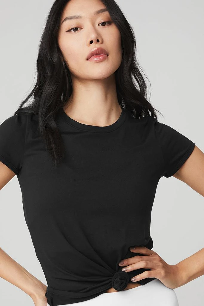 Alo Alosoft Finesse Tee - Black 1