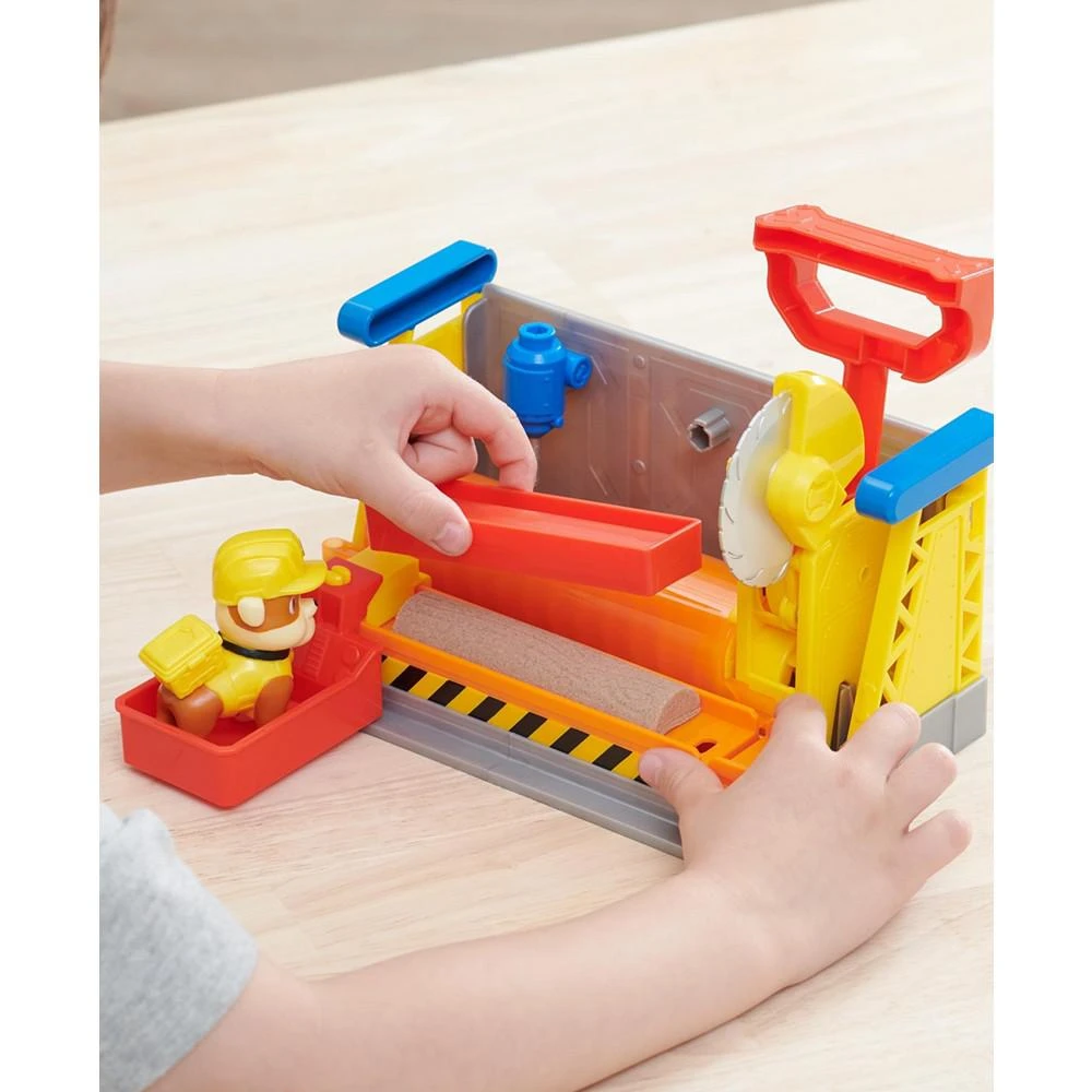 Rubble & Crew Rubble's Workshop Playset, Construction Toys with Kinetic Build-It Sand Rubble Action Figure 9