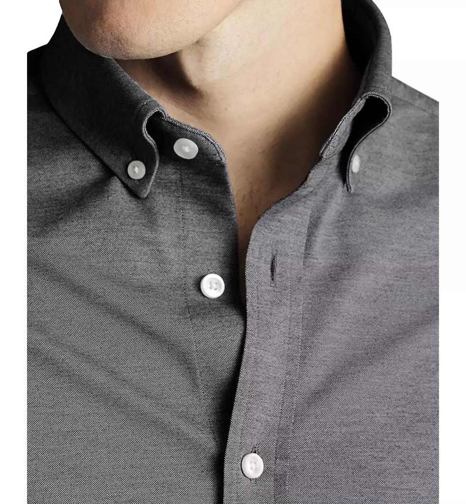 Charles Tyrwhitt Men's Four-Way Stretch Jersey Button Down Shirt
