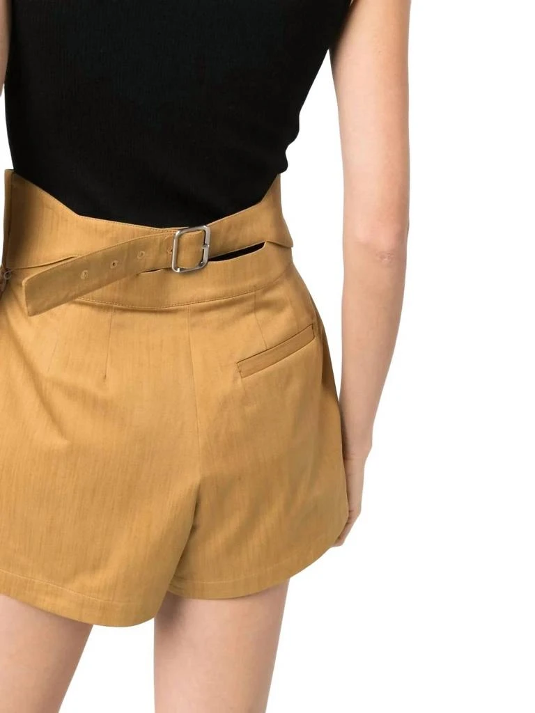 Salvatore Ferragamo Women
s High-Waisted Tailored Shorts In Brown 4