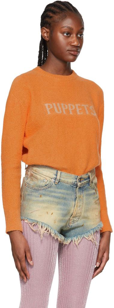 Puppets and Puppets Orange Organic Cotton Sweater