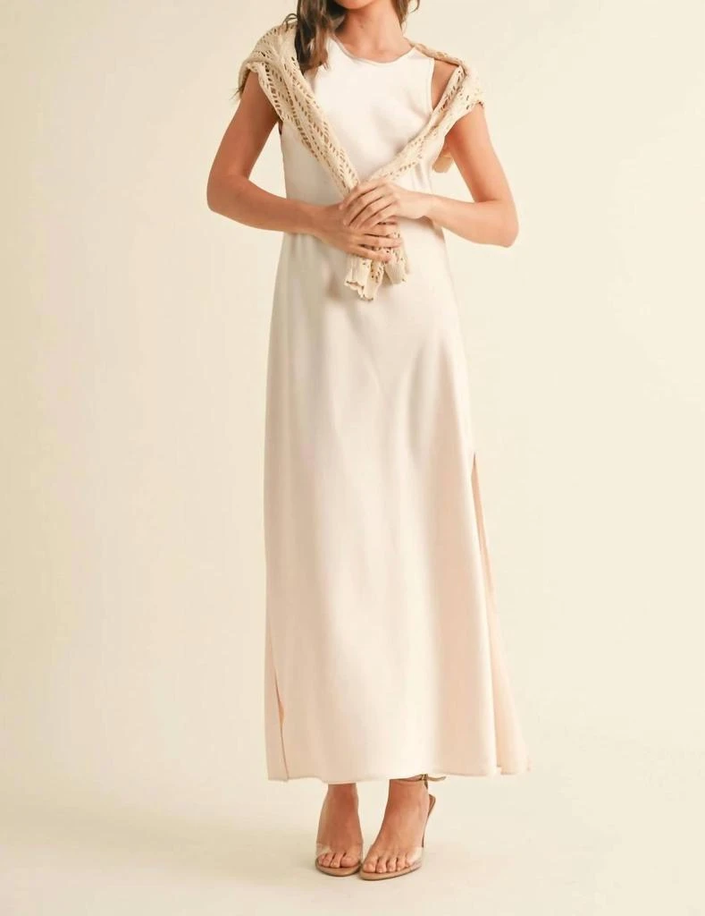 MIOU MUSE Miou Muse - Satin Midi Slip Dress 2