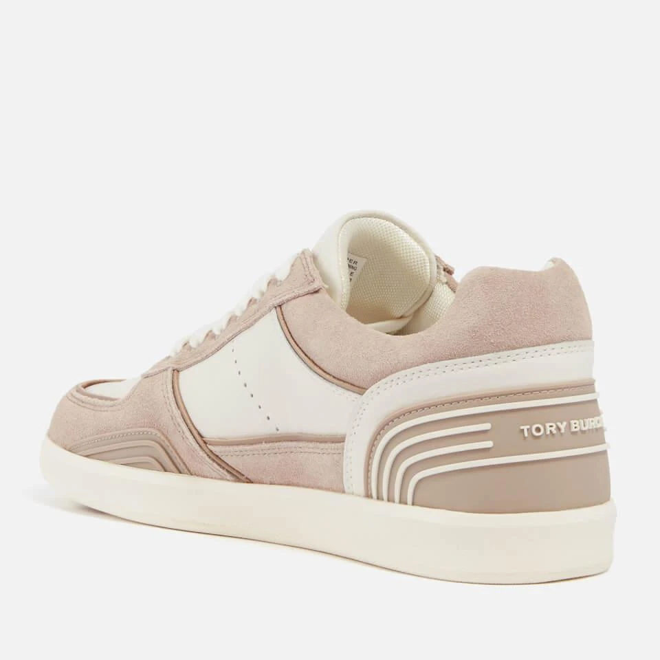Tory Burch TORY BURCH WOMEN'S CLOVER LEATHER AND SUEDE TRAINERS 2