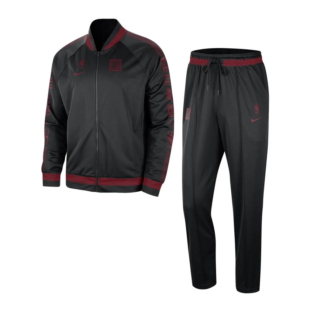 NIKE Complete Tracksuit Men's NBA Courtside Starting Five Dri Fit Tracksuit Miahea Black/tough Red 1