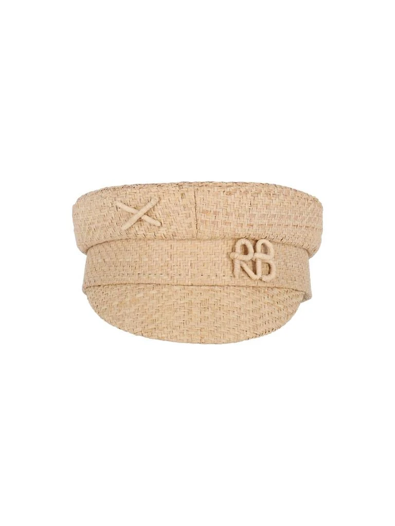 RUSLAN BAGINSKIY Ruslan Baginskiy Embroidered Boater Hat 1