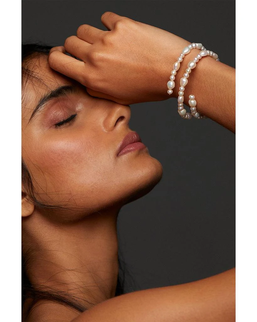 Nadri Poppy Cultured Freshwater Pearl Triple Wrap Bracelet 2