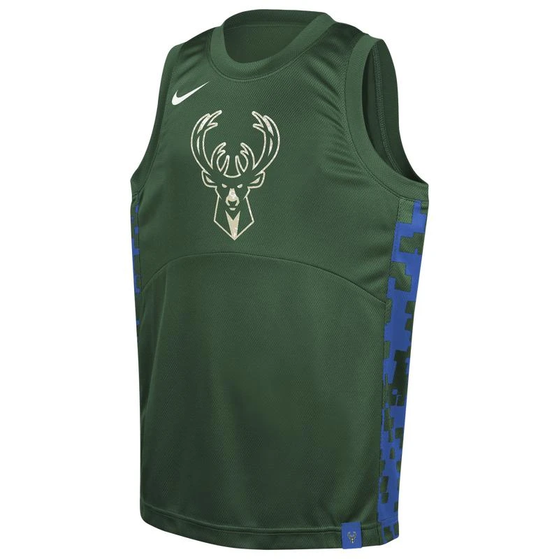 NIKE Nike Bucks Dri-FIT Start5 Jersey CS GX - Boys' Grade School 1