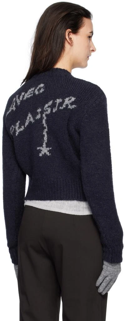 Paloma Wool Navy 'Plaisir' Zip Sweater 3