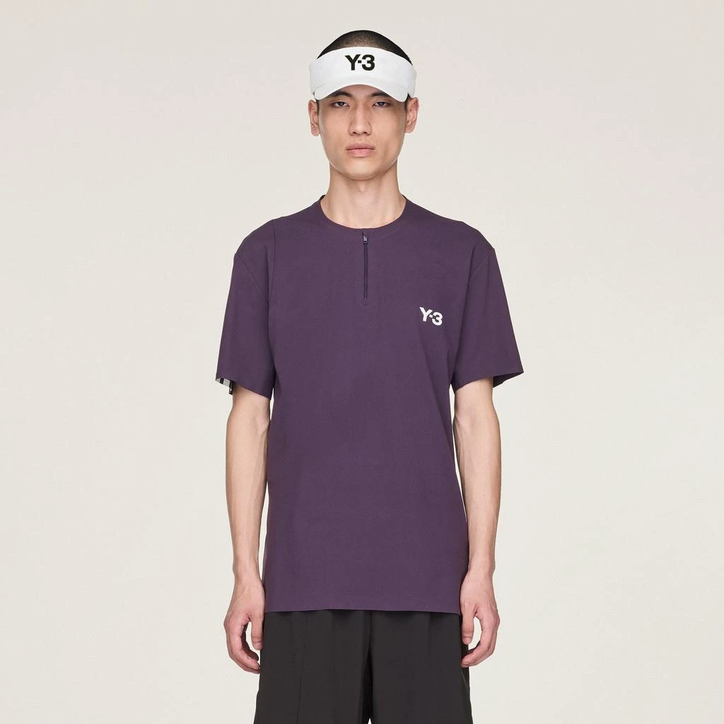 Adidas Men
s  Y-3 Tennis Pro FreeLift Zip Tee