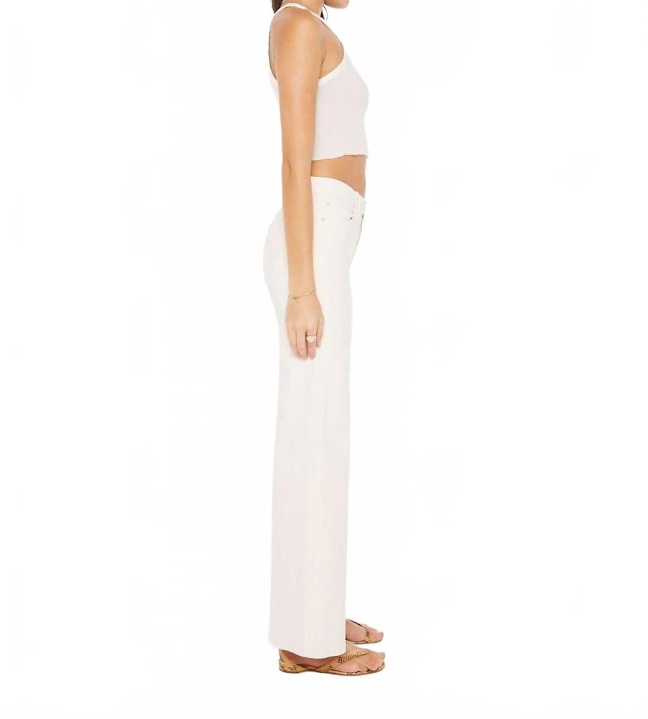 MOTHER Twister Skimp High-Rise Pants Flared Leg Pants In Cream Puffs 2