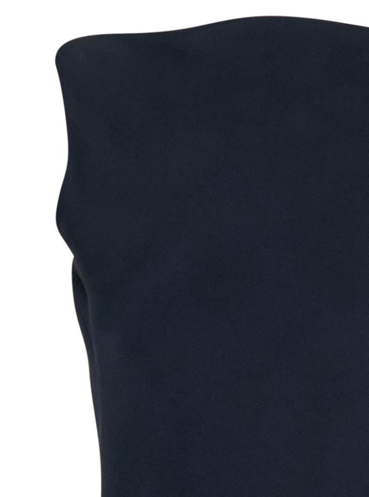 ANTONELLI 'Mara' Blue Long Dress With Boat Neckline And Side Slit In Viscose Blend Woman
