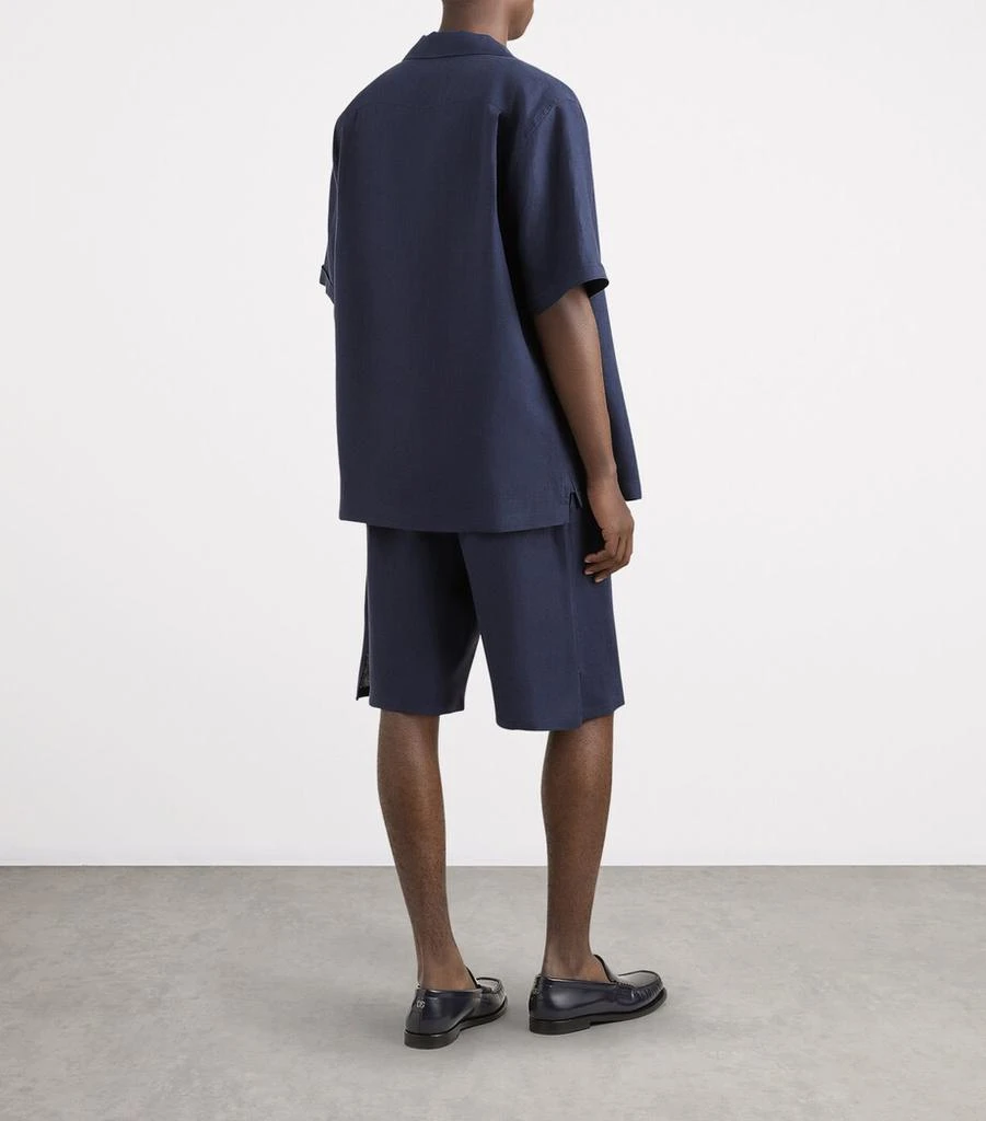 Dolce 
Gabbana Linen Logo Pocket Shirt 2