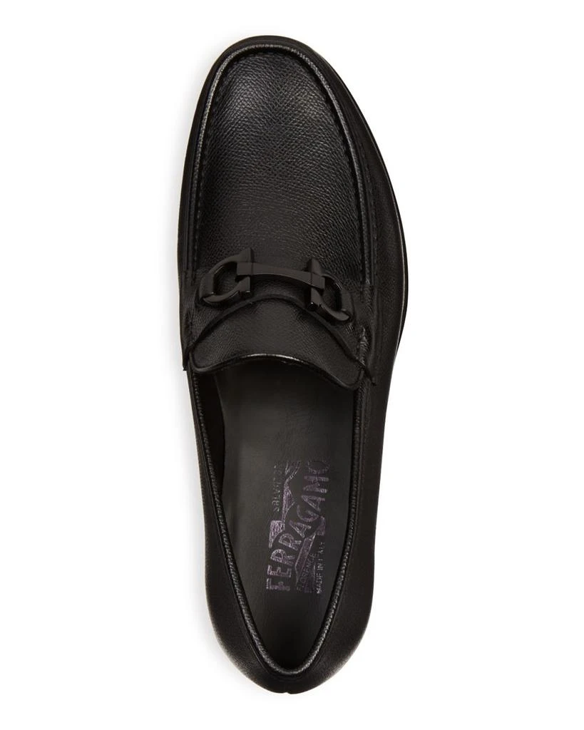Salvatore Ferragamo Men's Gancini Crown Bit Leather Loafers 2