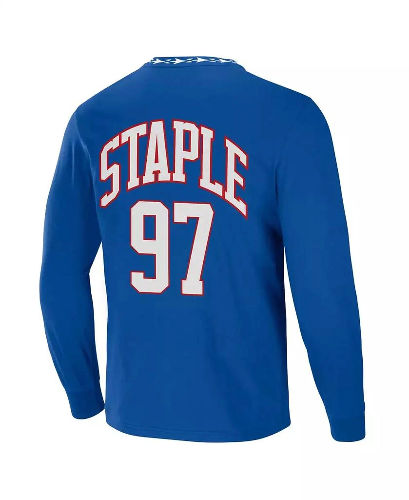 NFL Properties Men's NFL X Staple Royal Buffalo Bills Core Long Sleeve Jersey Style T-shirt 3