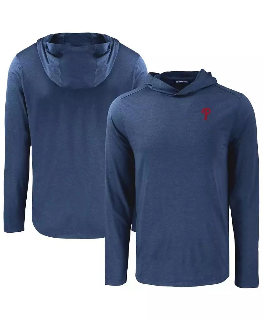 Cutter 
Buck Men
s Navy Philadelphia Phillies Coastline Epic Comfort Eco Hoodie Long Sleeve T-Shirt