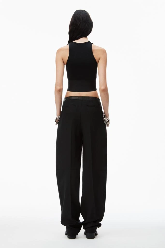 Alexander Wang LOGO ELASTIC SCOOPNECK BRA TOP 4