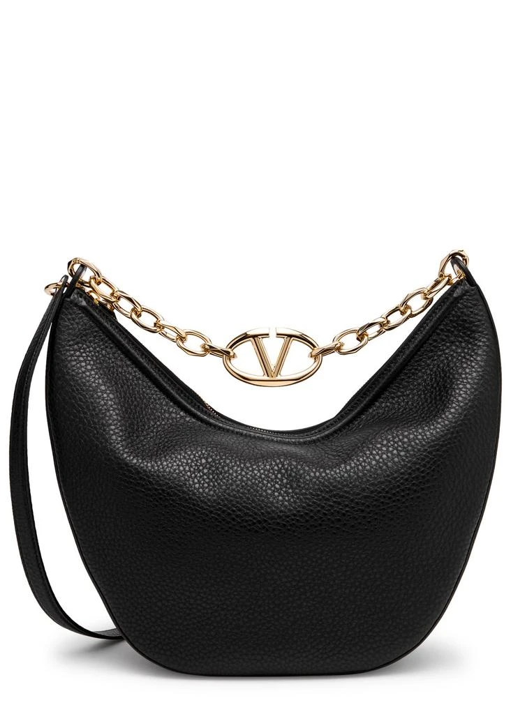 Valentino VLogo Moon medium grained leather shoulder bag 1