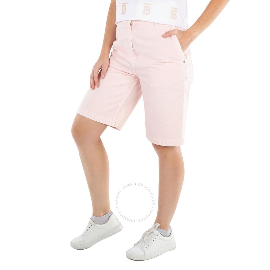 Burberry High-Waist Denim Cotton Shorts