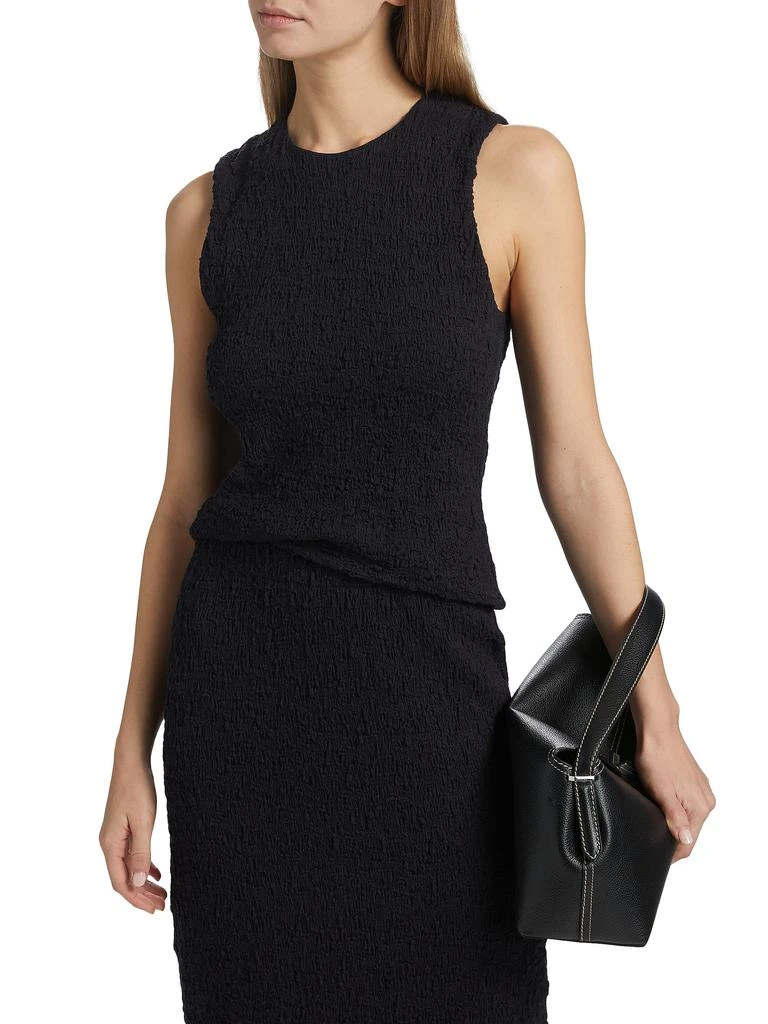 Vince Smocked Sleeveless Top