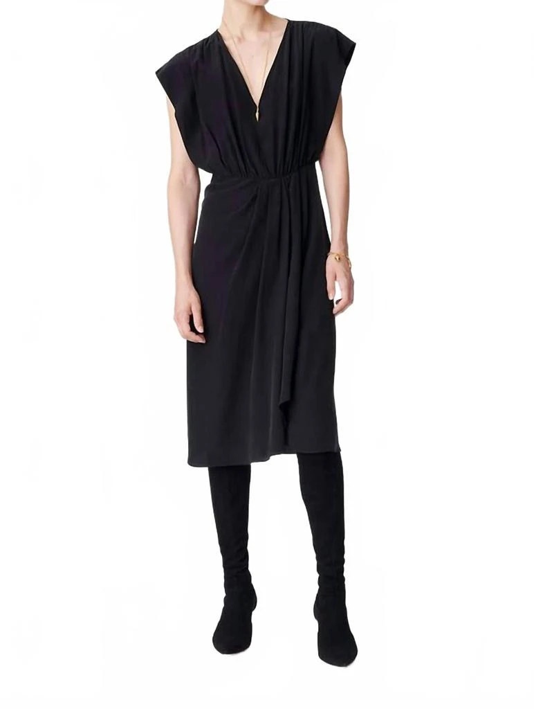 VANESSA BRUNO Baya Dress In Noir 1