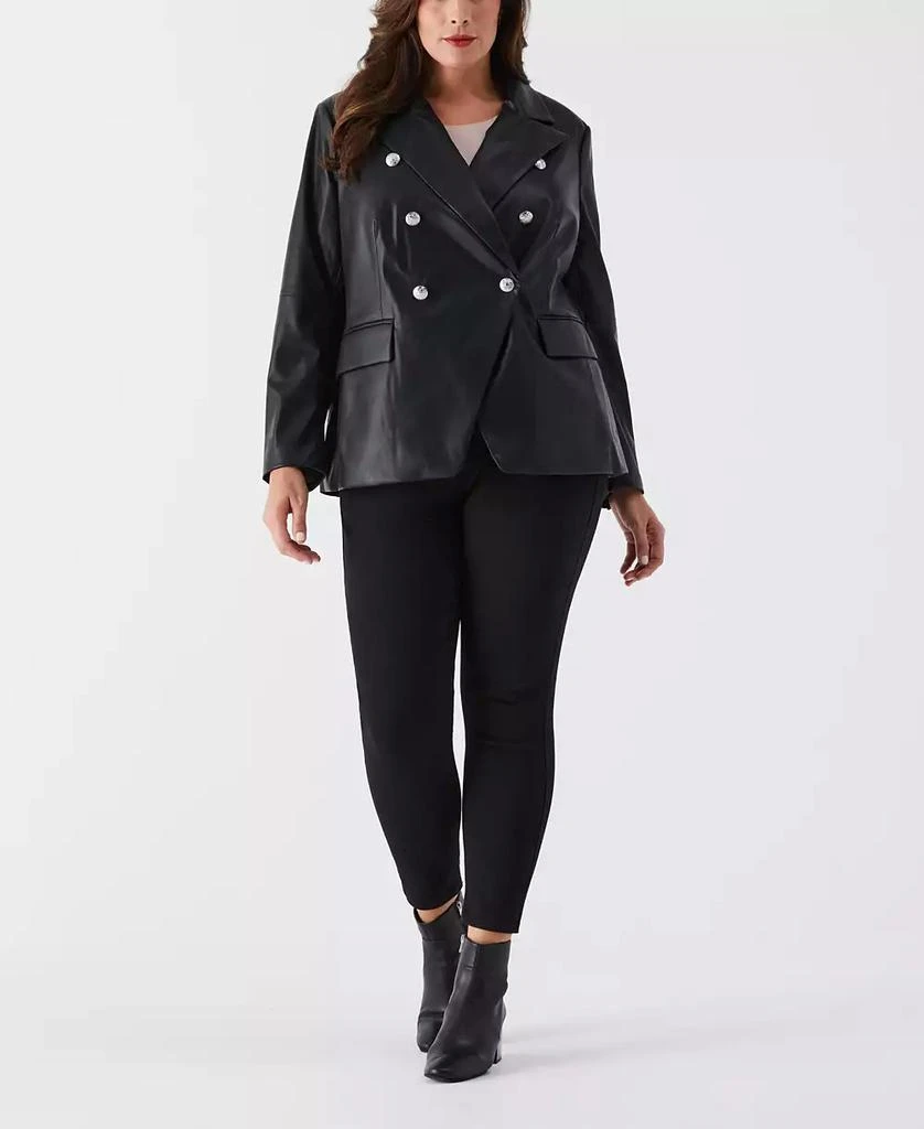 Rafaella Leather Double Breasted Blazer 4