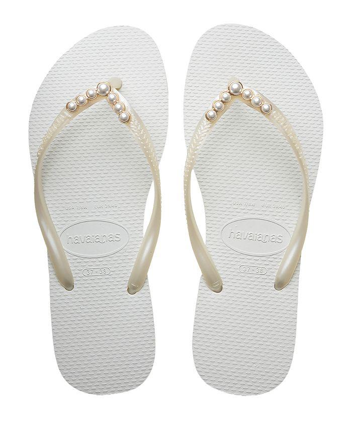 Havaianas Women's Slim White Flip Flop Sandals