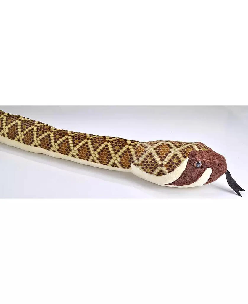 Wild Republic Plush Snake Jumbo Western Diamondback Rattlesnake Stuffed Animal, 110 Inches 2