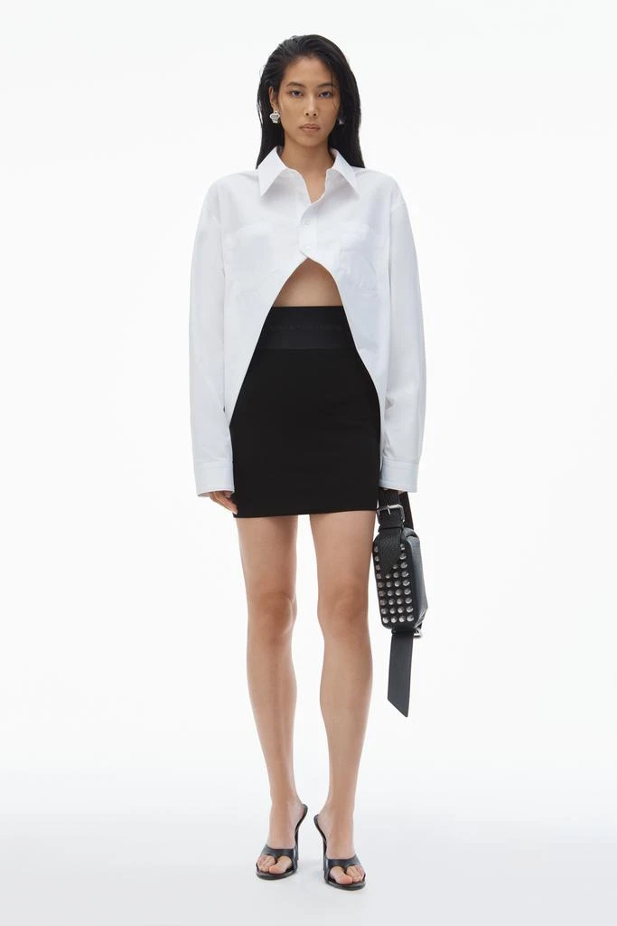 Alexander Wang Miniskirt with Logo Elastic 1