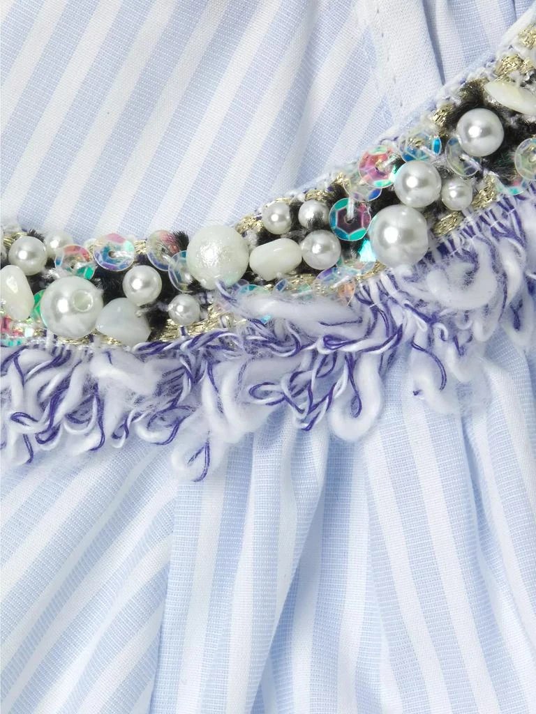 Anne Fontaine Aix Striped Embellished Blouse 6